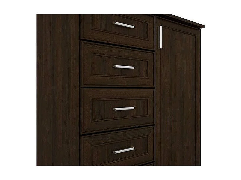 Cassettiera 100 cm con cassetti e armadietto – Chiusura soft – Pratica – Pannello 18 mm – Direttamente dal produttore EMEBLAST