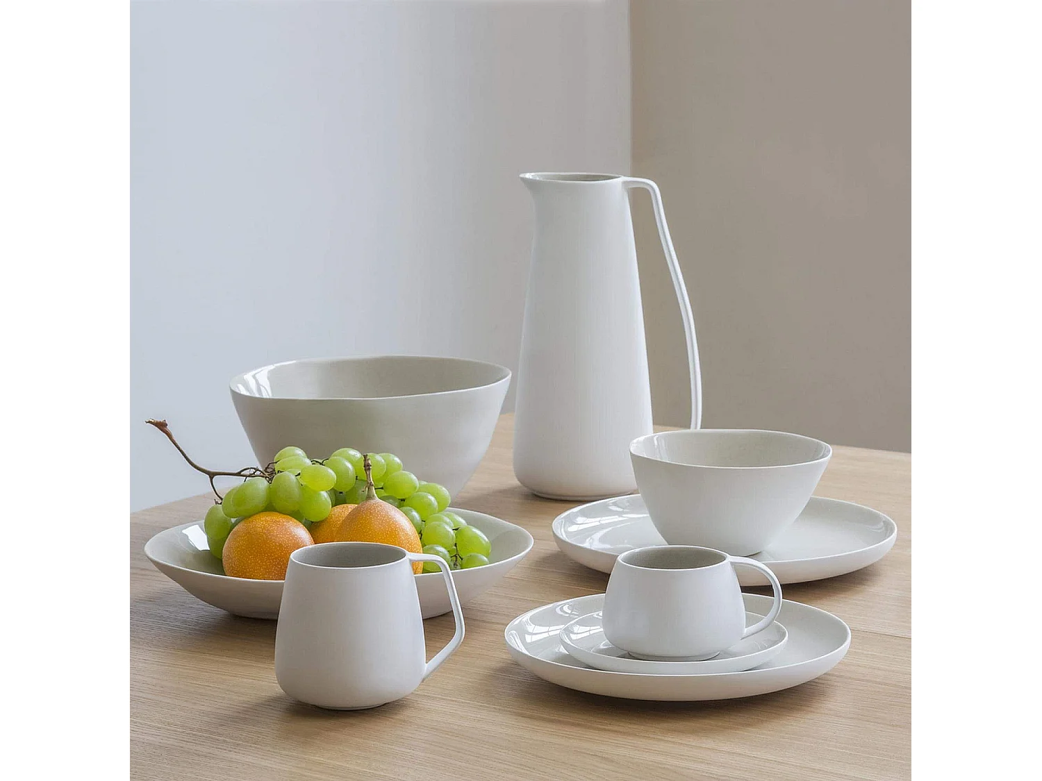 Plat de service 22 cm en grès