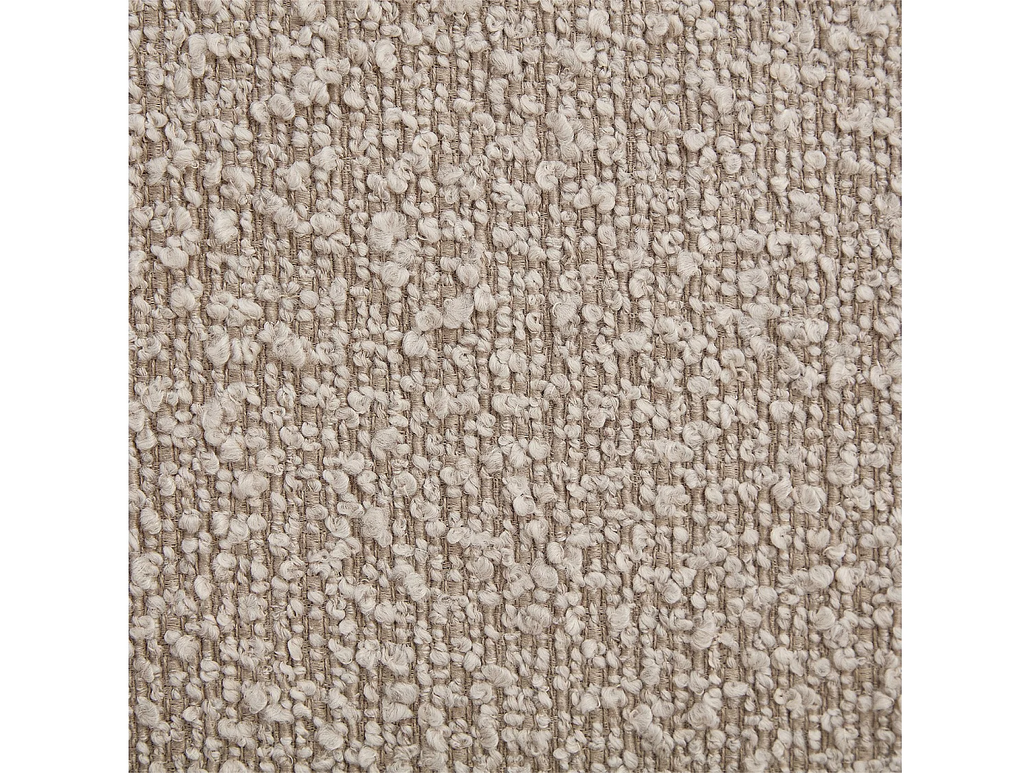 Habitat - Lit 160 x 200 cm en tissu bouclette - Grège - Olbia