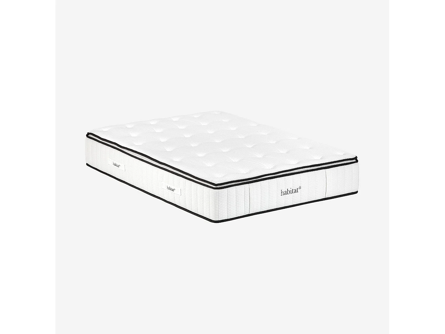 Habitat - Matelas hybride ressorts ensachés et mousse à mémoire de forme avec surmatelas - 160 x 200 cm - Hybride excellence