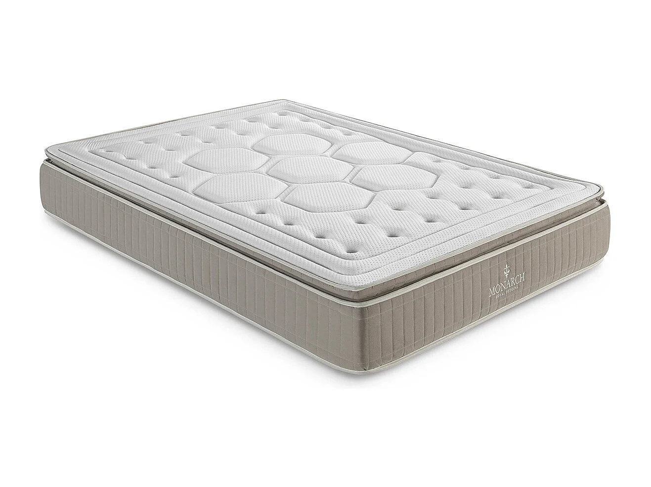 Colchão Deluxe Crown - Molas Ensacadas Tamanho 200 x 200 cm Altura 28 cm