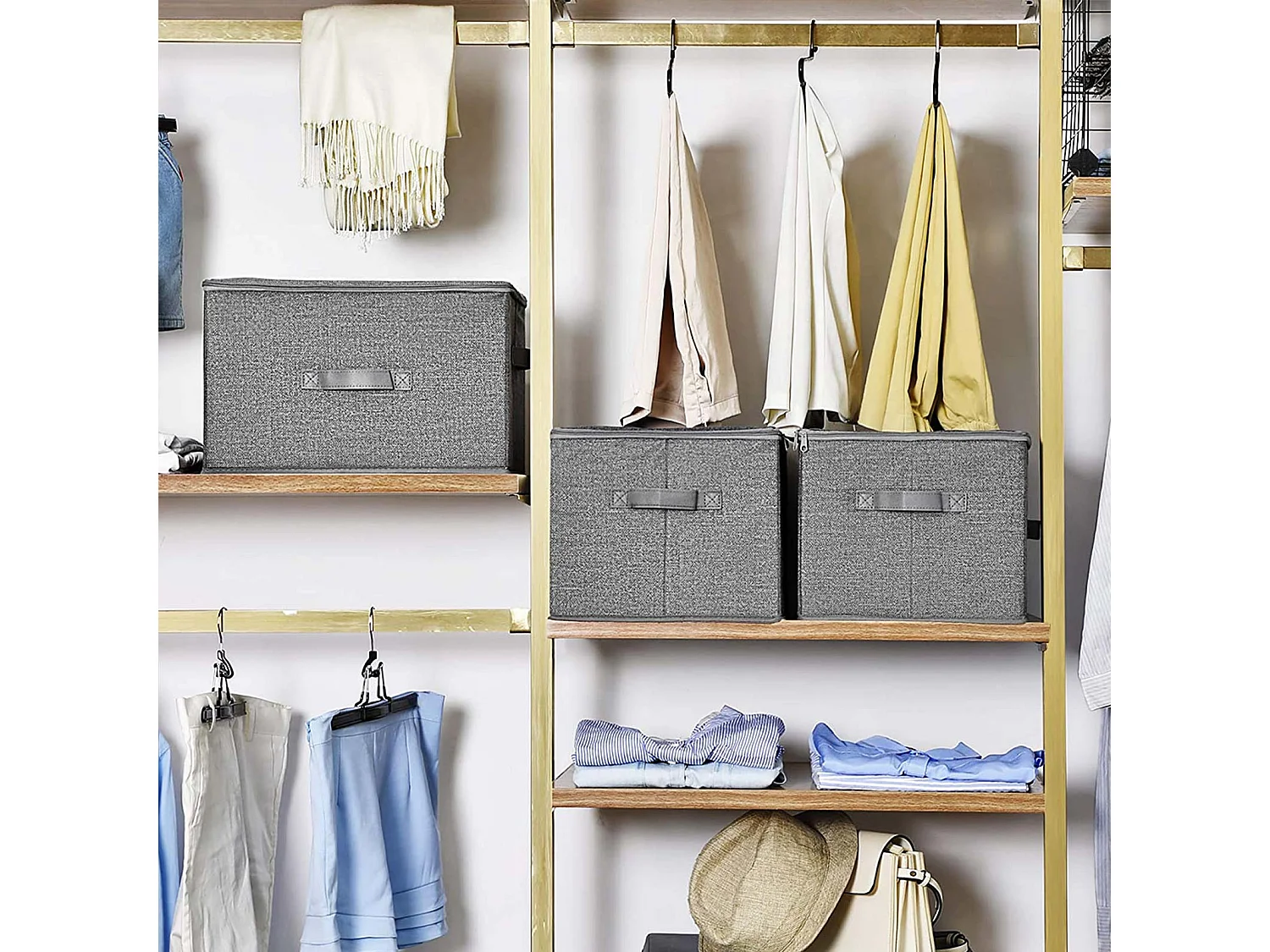 Set di 3 scatole portaoggetti, scatola pieghevole Toronto