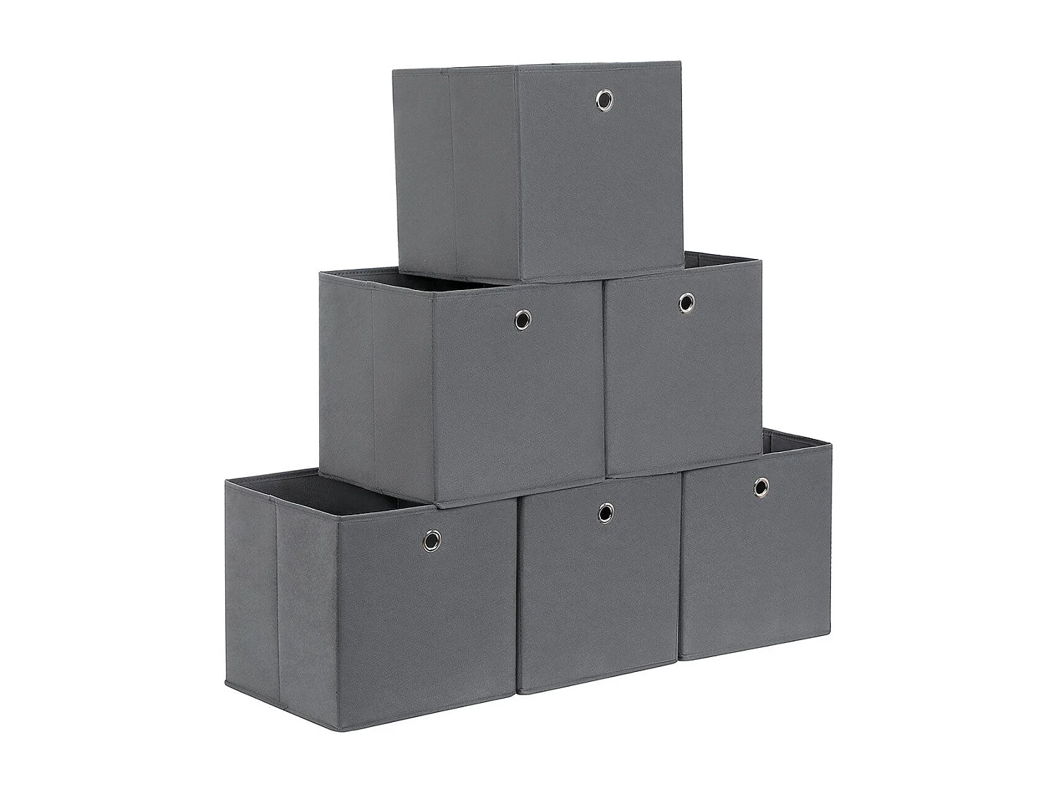 6er-Set Aufbewahrungsbox Faltbox Boston