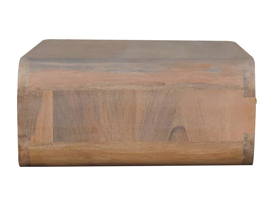 Artisan Furniture Table de chevet murale en bois massif Sonoma avec barre en T, 1 tiroir, brun clair