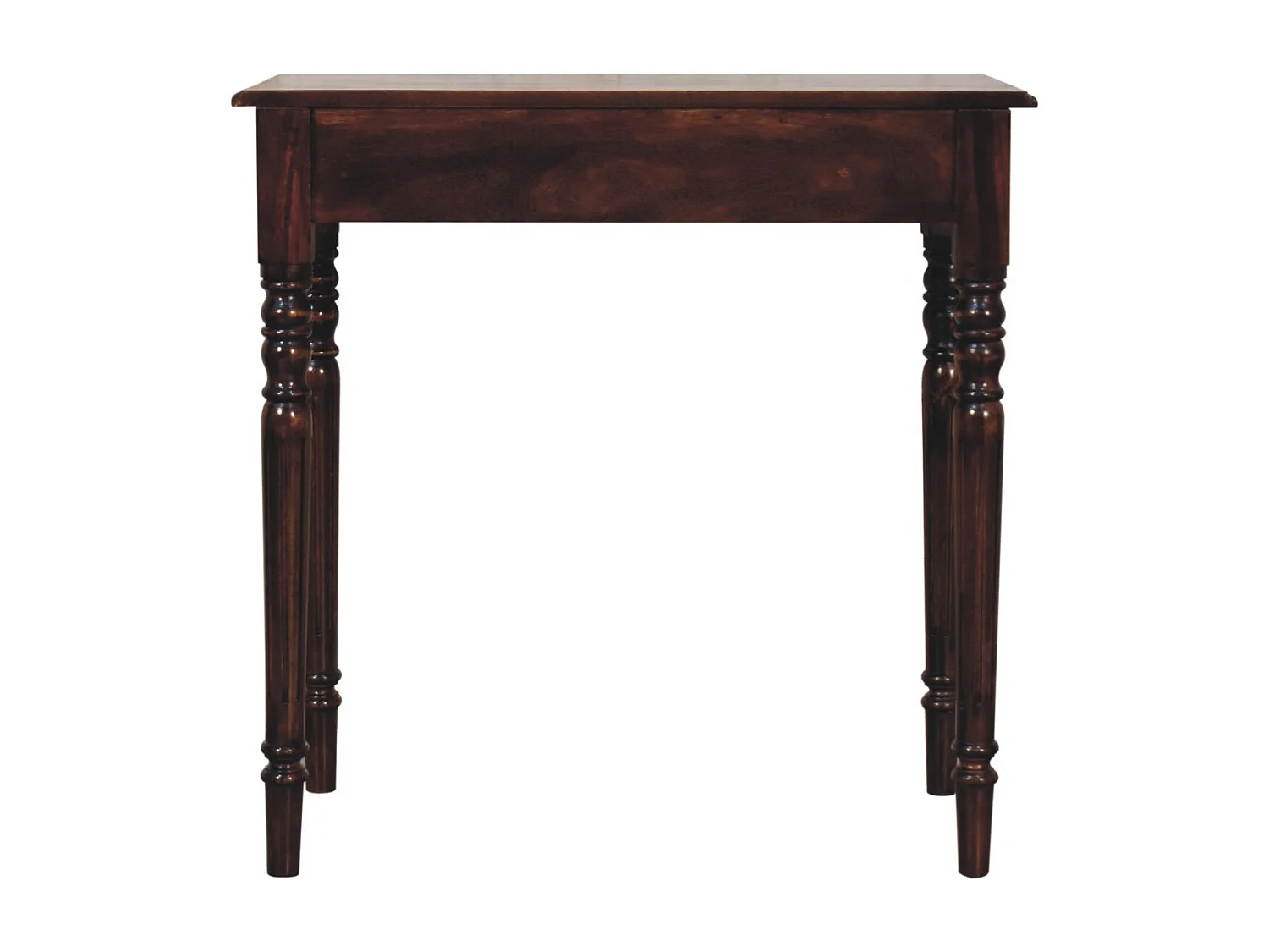 Artisan Furniture Scrivania in legno massello di noce californiano, 1 cassetto, marrone scuro