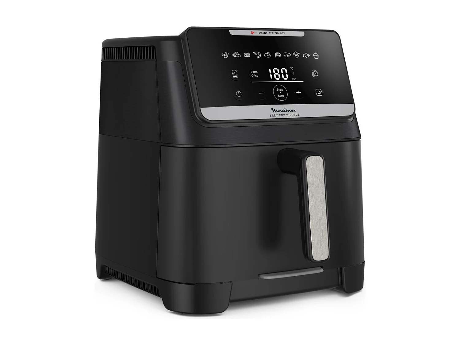 Moulinex EZ8428 Easy Fry Silence 7L, Friggitrice ad aria, Silenziosa, Frontale Rimovibile