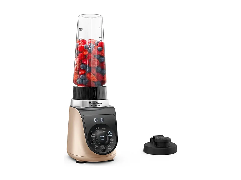 Moulinex Blend Up LM190AF0 blender 0,85 L Mélangeur de table 1000 W Noir, Or