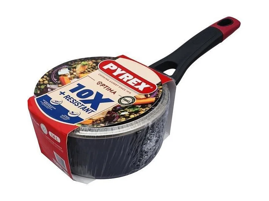 Casserole + couvercle - PYREX - 1455031 - Antiadhésif - 18 cm - Sans PFAS