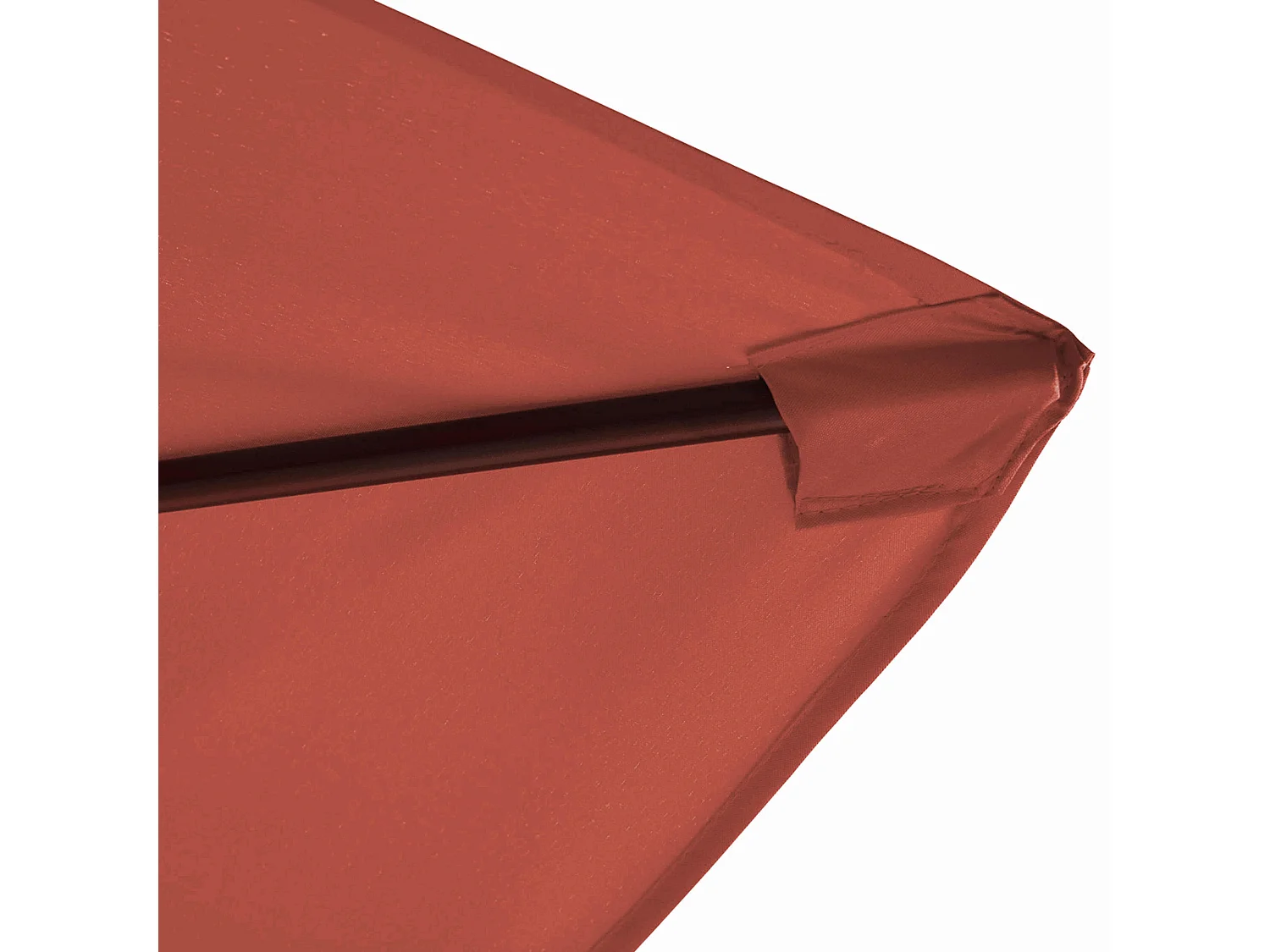 Parasol déporté 3 x 3 m terracotta - Genova