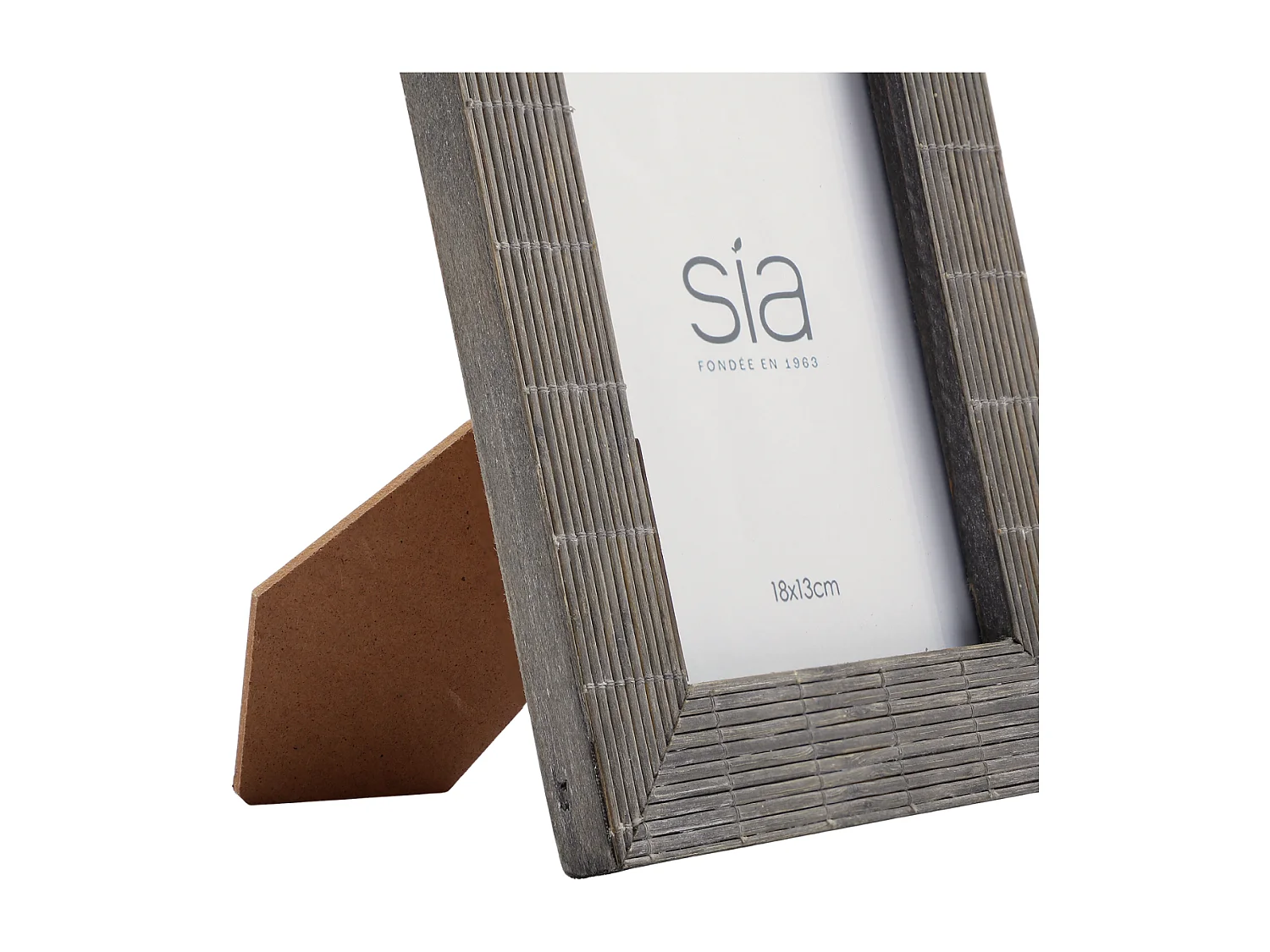 Cadre Photo Bali en bambou 10x15 - Gris