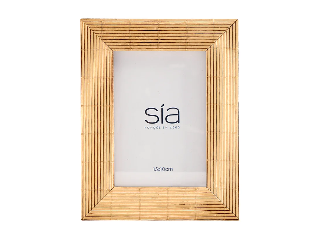 Cadre Photo Bali en bambou 10x15 - Beige