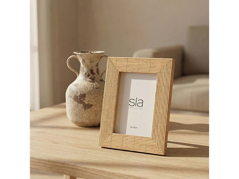 Cadre Photo Bali en bambou 10x15 - Beige