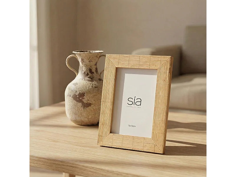 Cadre Photo Bali en bambou 13x18 - Beige