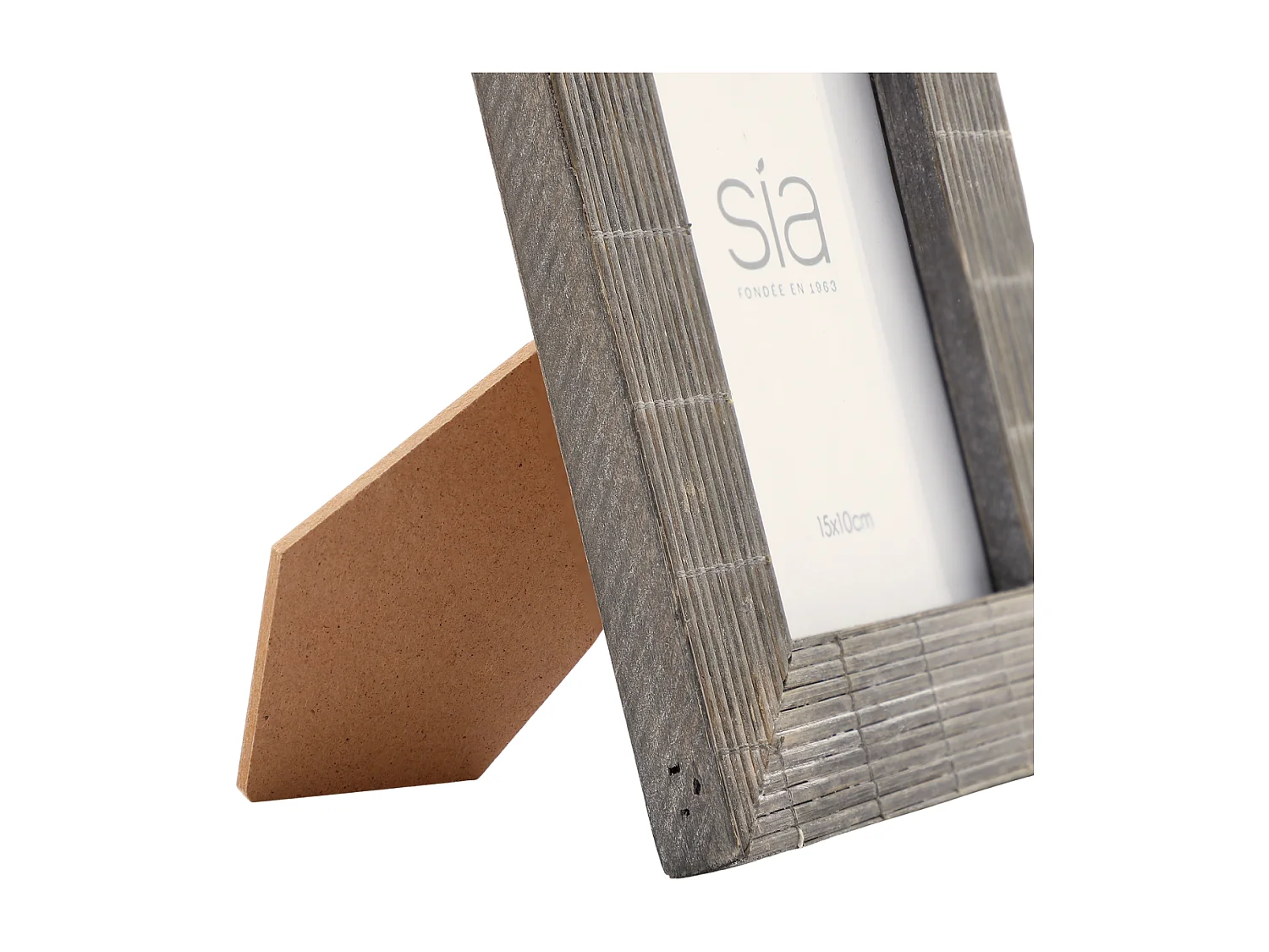 Cadre Photo Bali en bambou 13x18 - Gris