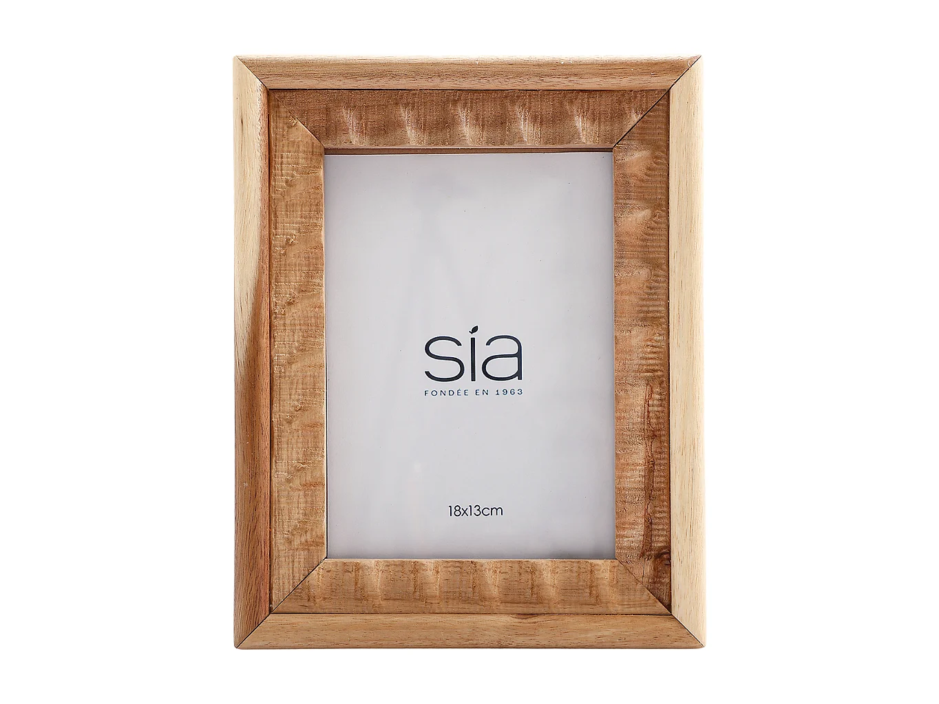 Cadre Photo Natté en acacia 13x18 - Beige