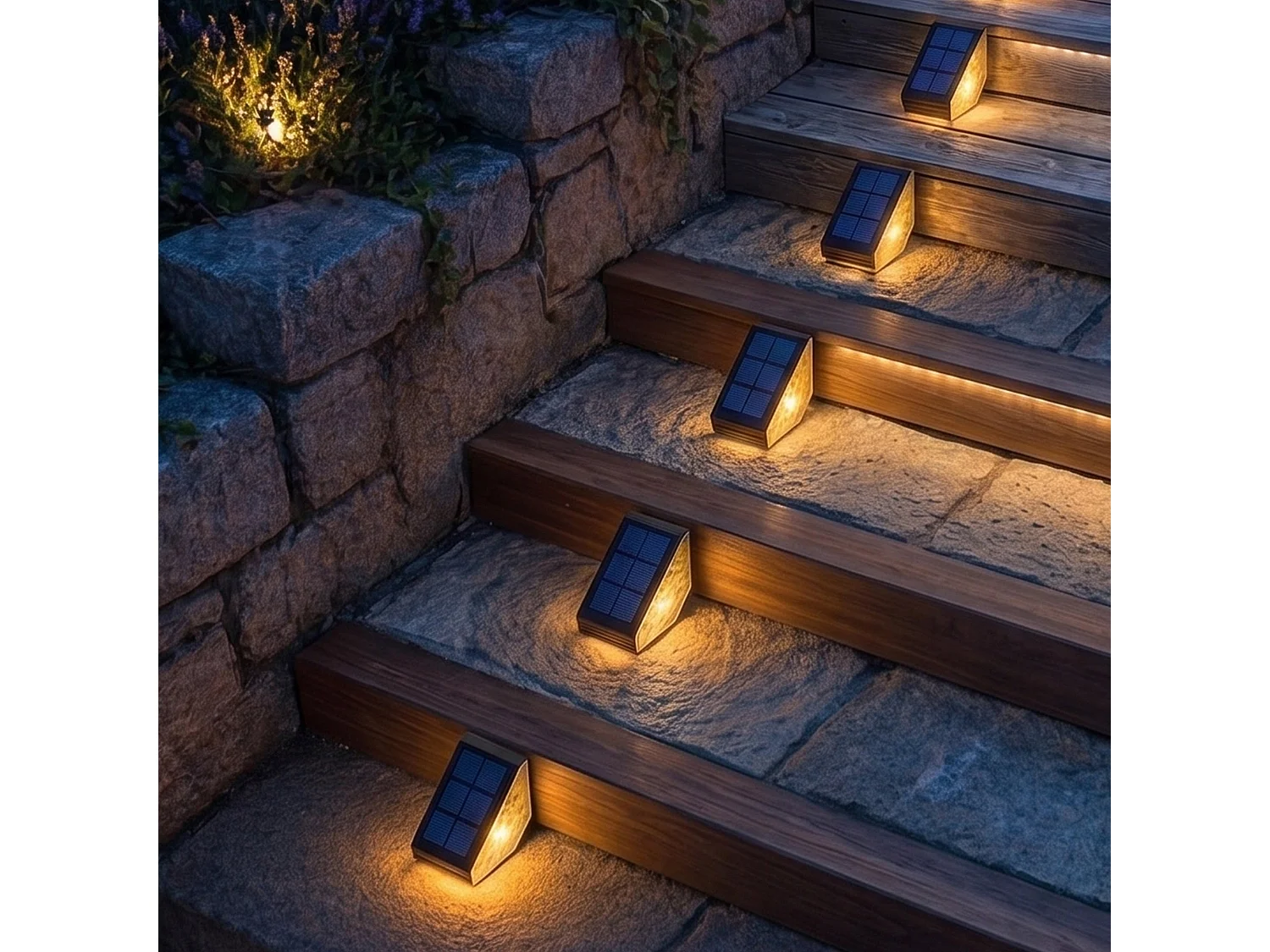 2 Balises Solaires pour escalier STEPY H5cm