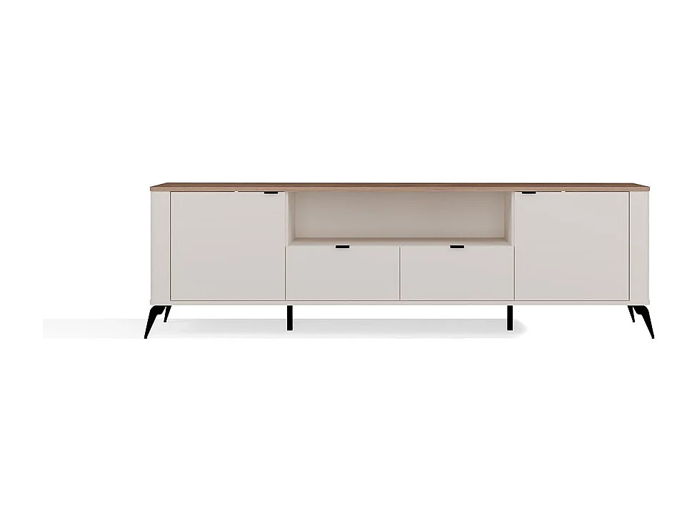 Meuble TV CORDOBA 2S2S Cachemire Beige Oak Castello Meuble TV 2 tiroirs