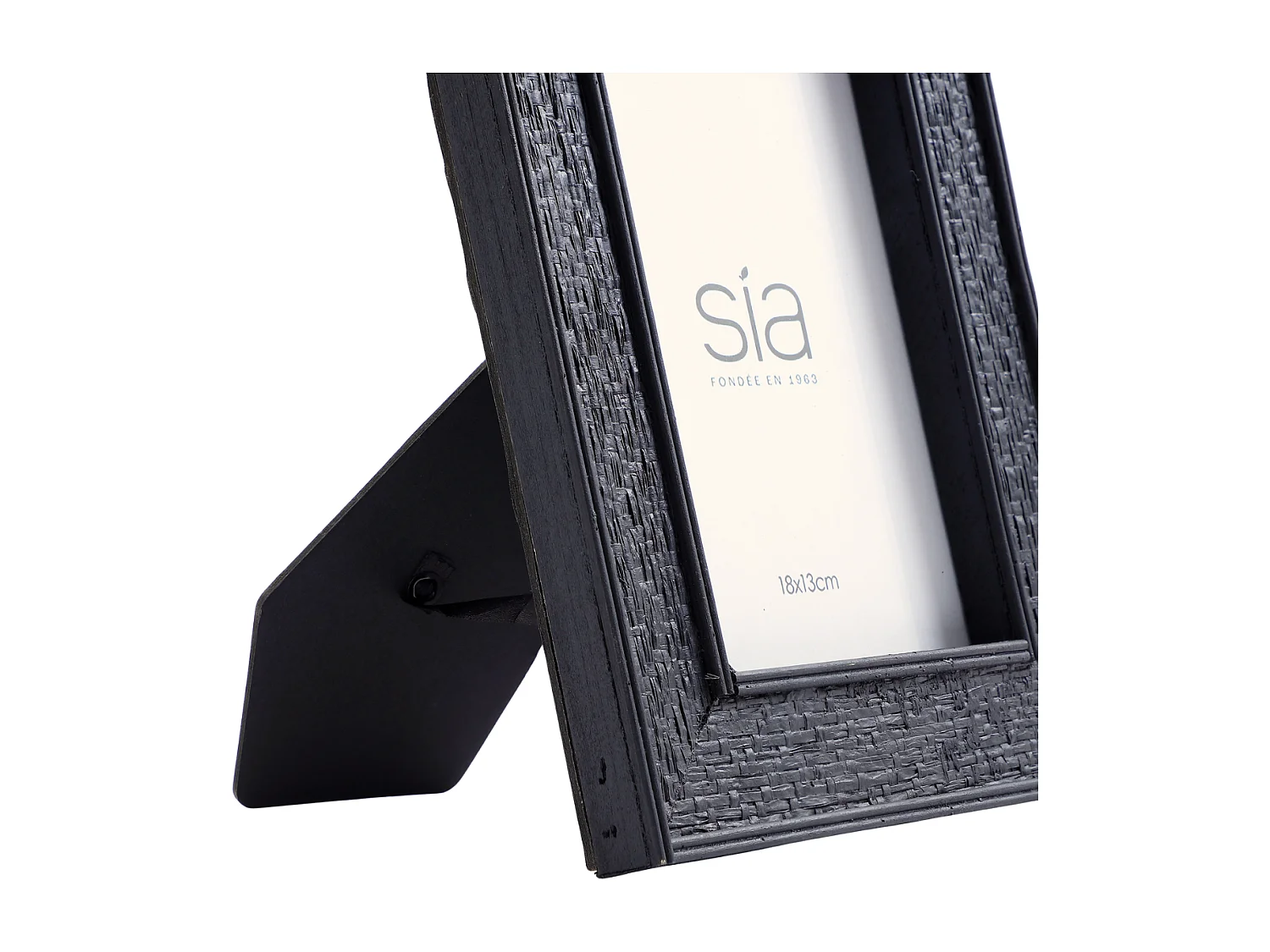 Cadre Photo Canopy en pin noir 13x18 - Noir
