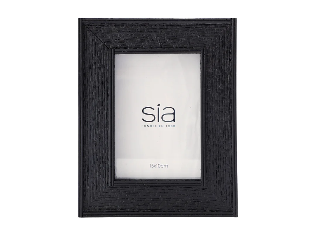 Cadre Photo Canopy en pin noir 10x15 - Noir