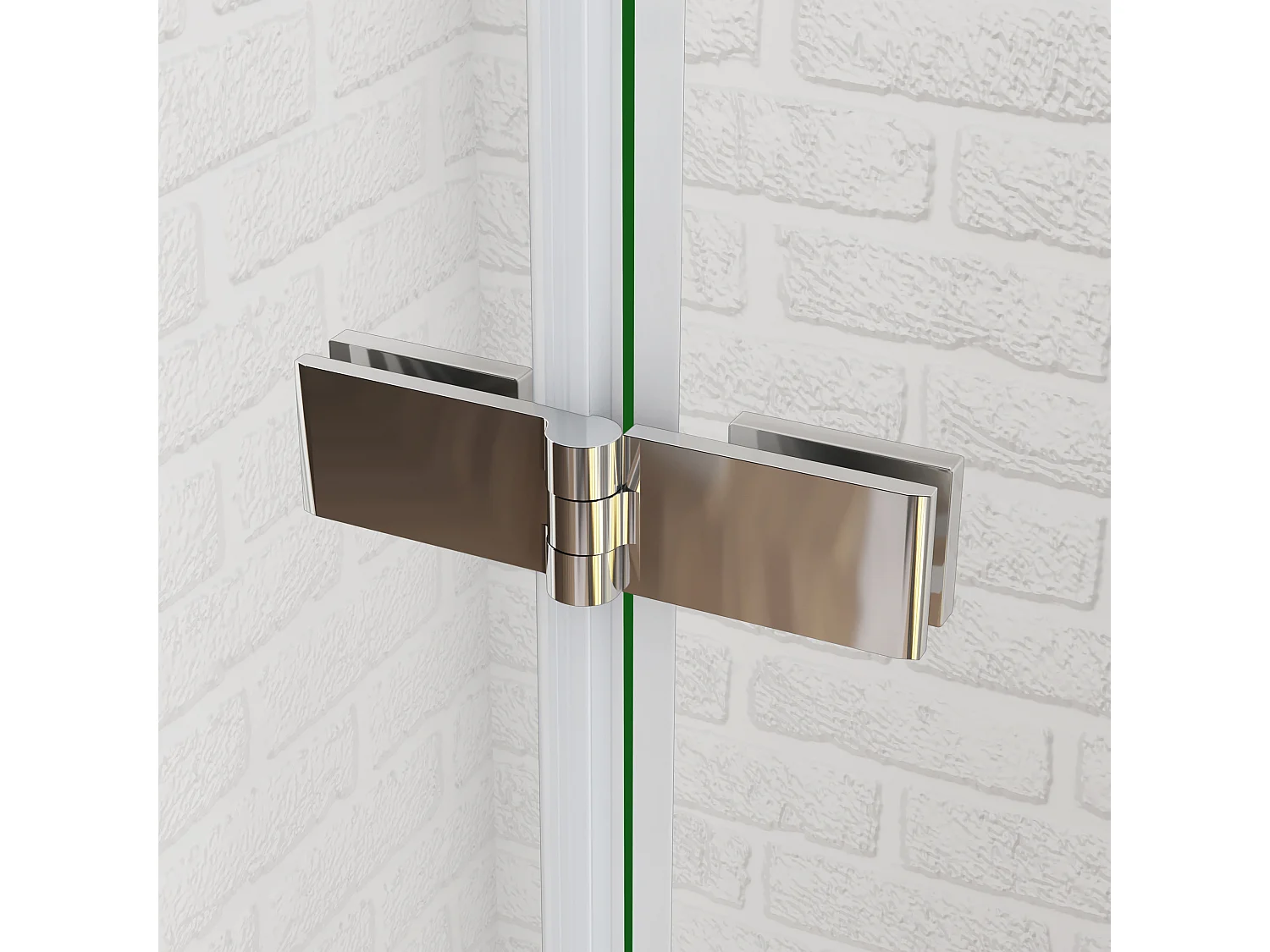 180°Falttür Nano+ESG Glas Eckeinstieg Duschabtrennung Duschkabine Drehtür 90x197cm