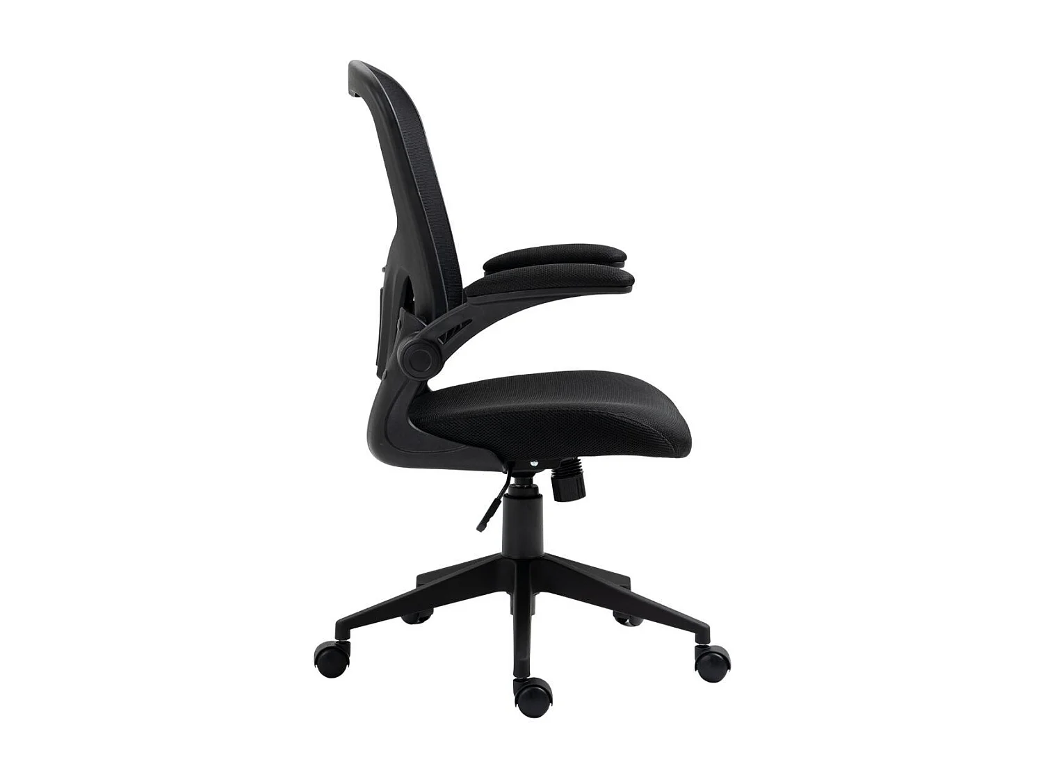 Fauteuil de bureau en maille noir avec accoudoirs réglables  - HELIX