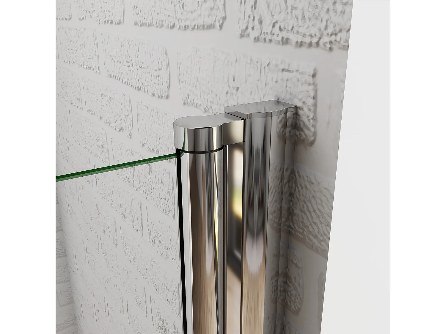 Schwingtür Duschtür ESG Nano-Glas Eckeinstieg Duschabtrennung Duschkabine 100x197cm
