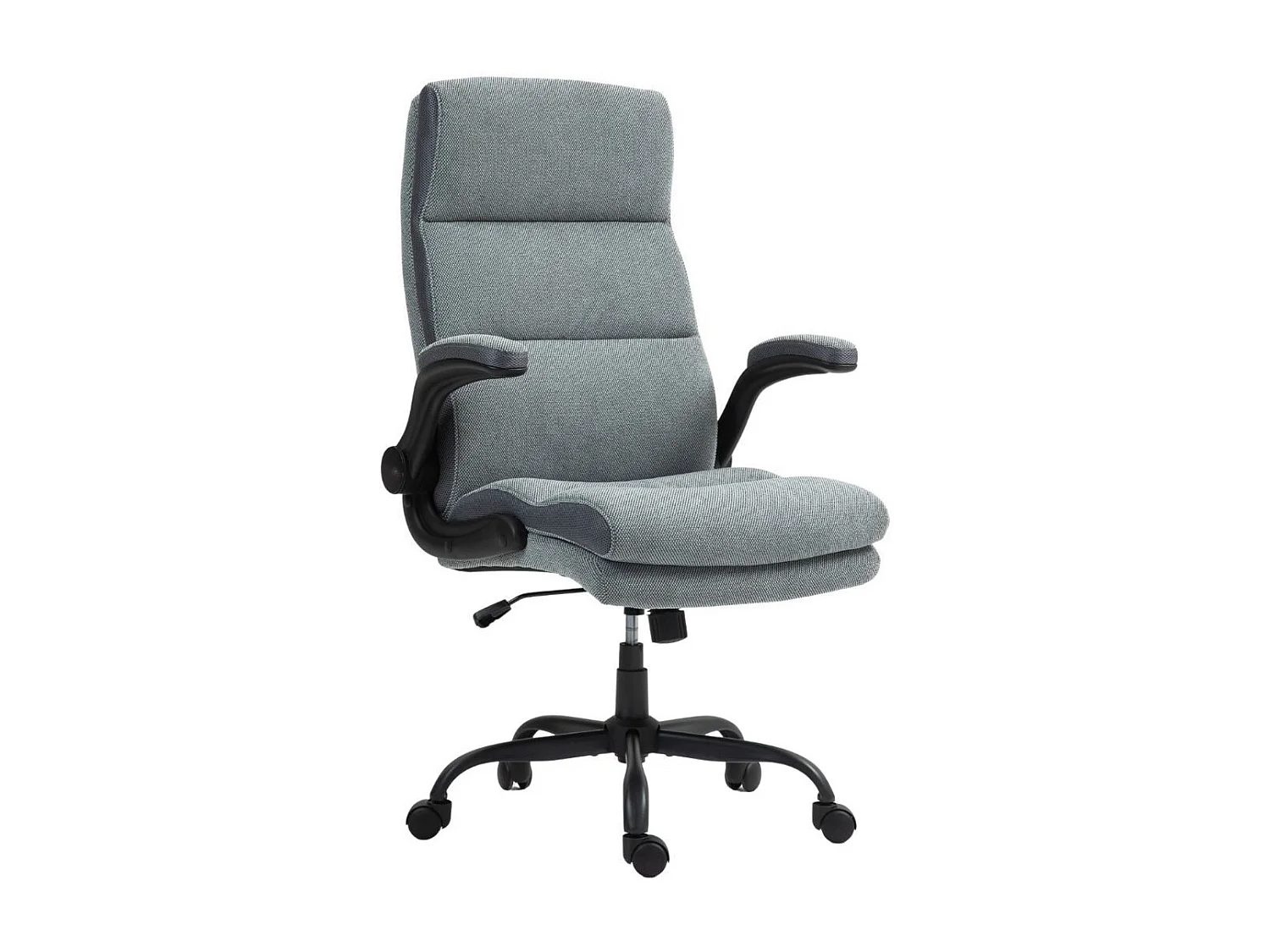 Fauteuil de bureau réglable et inclinable en tissu nylon gris - SUMMIT