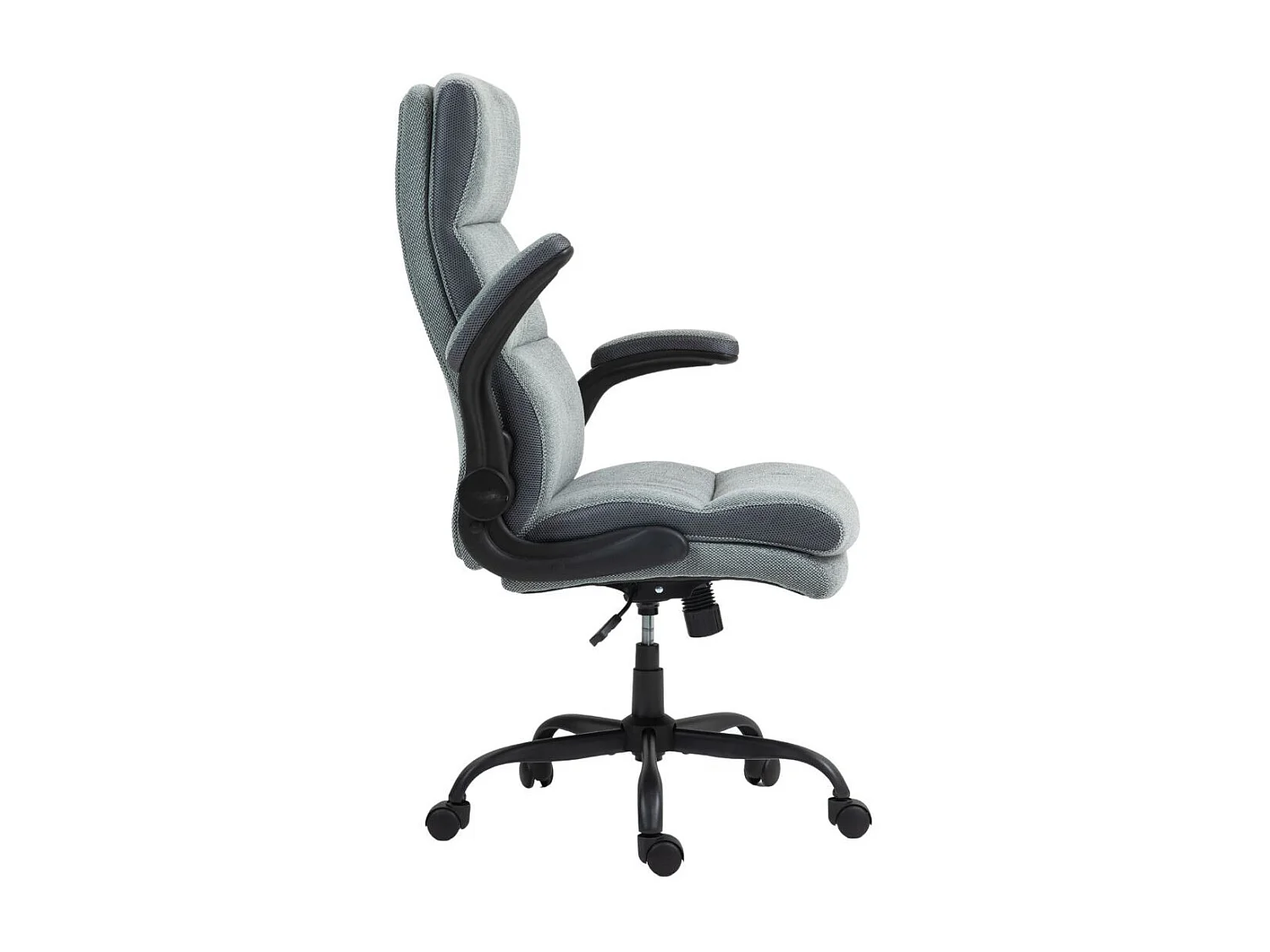 Fauteuil de bureau réglable et inclinable en tissu nylon gris - SUMMIT
