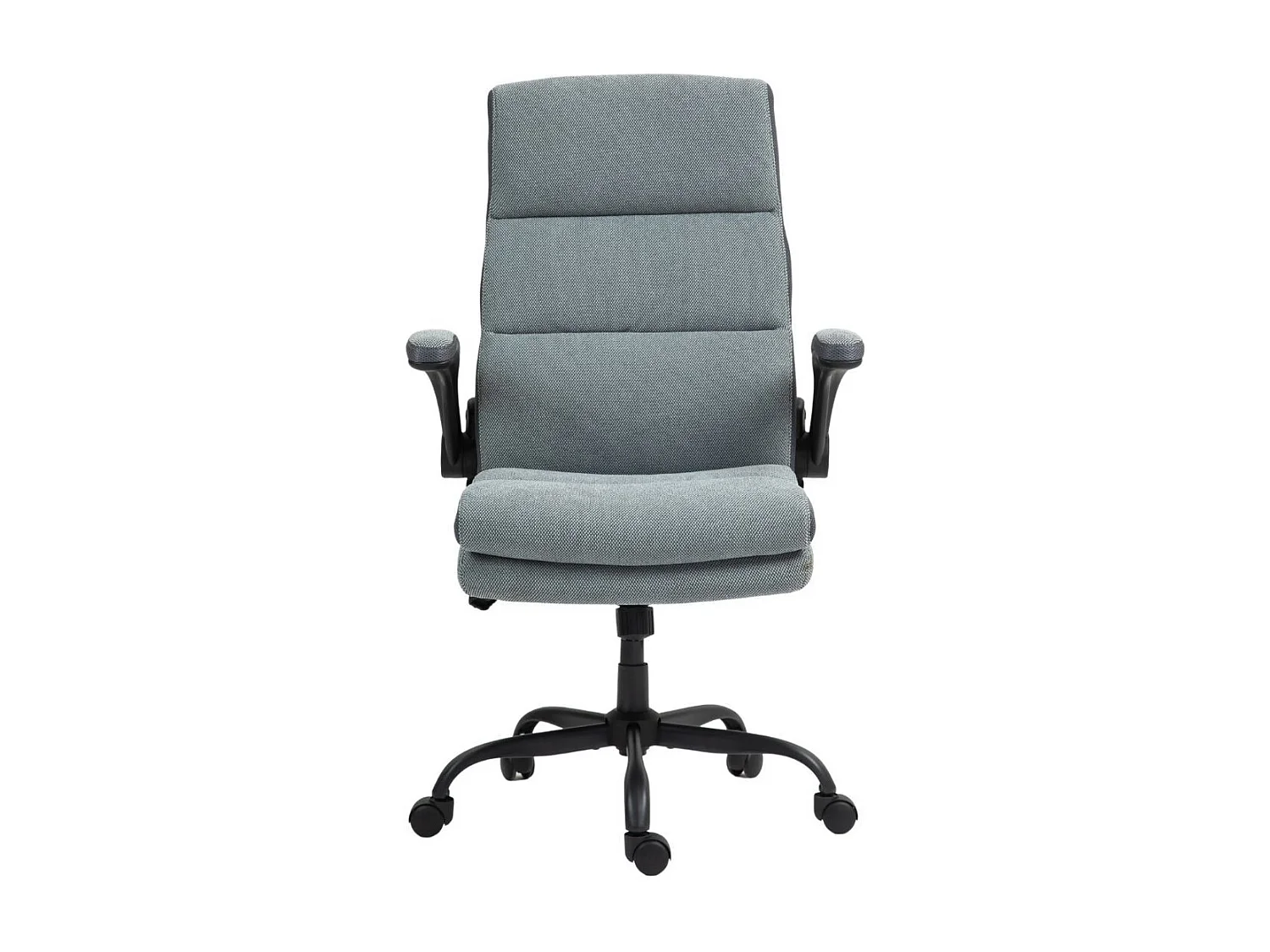 Fauteuil de bureau réglable et inclinable en tissu nylon gris - SUMMIT