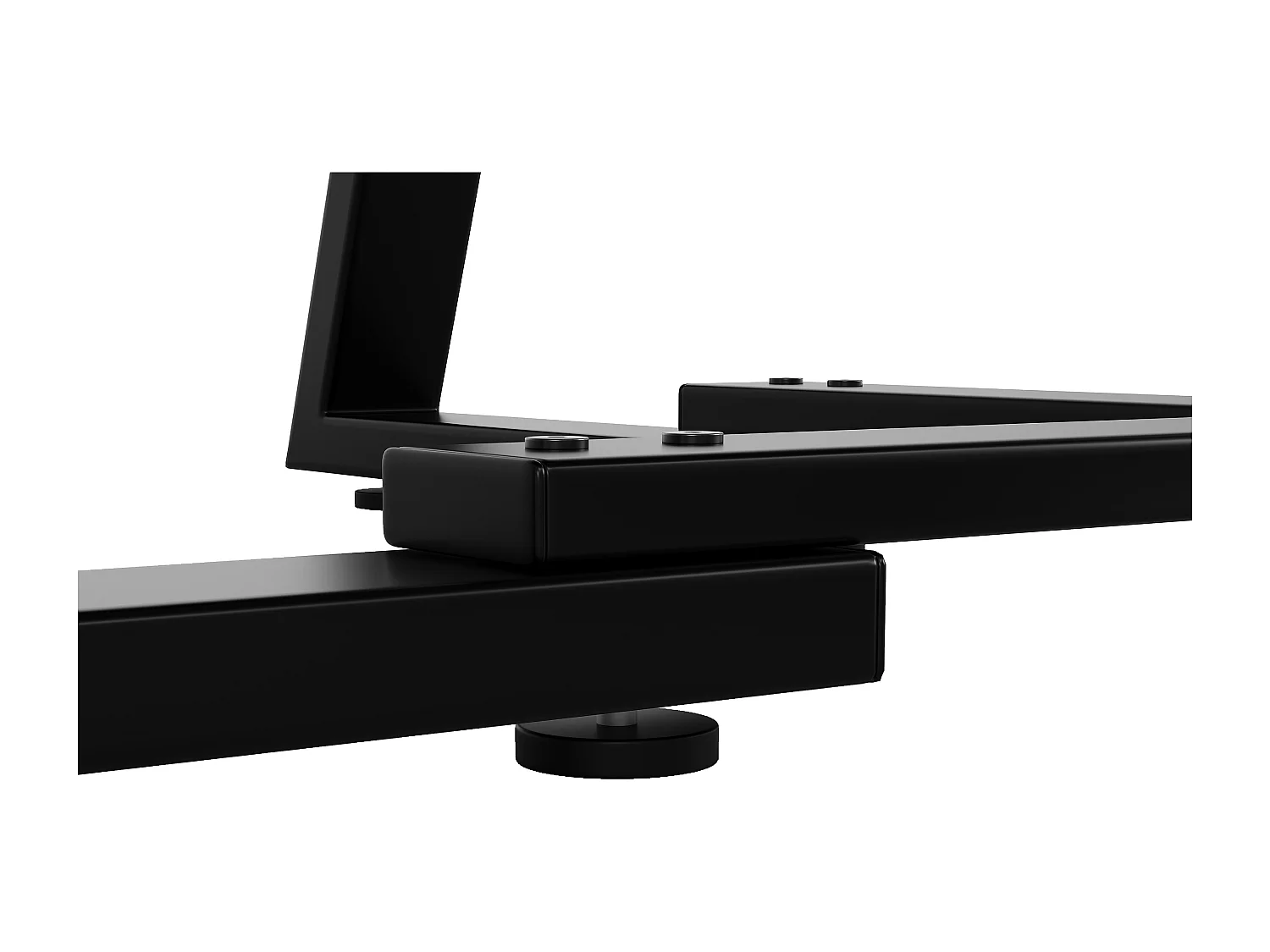 Table à manger ronde pour 4 personnes - 120x120x75cm - avec plateau en bois et pieds en métal - Motif marbre - Noir