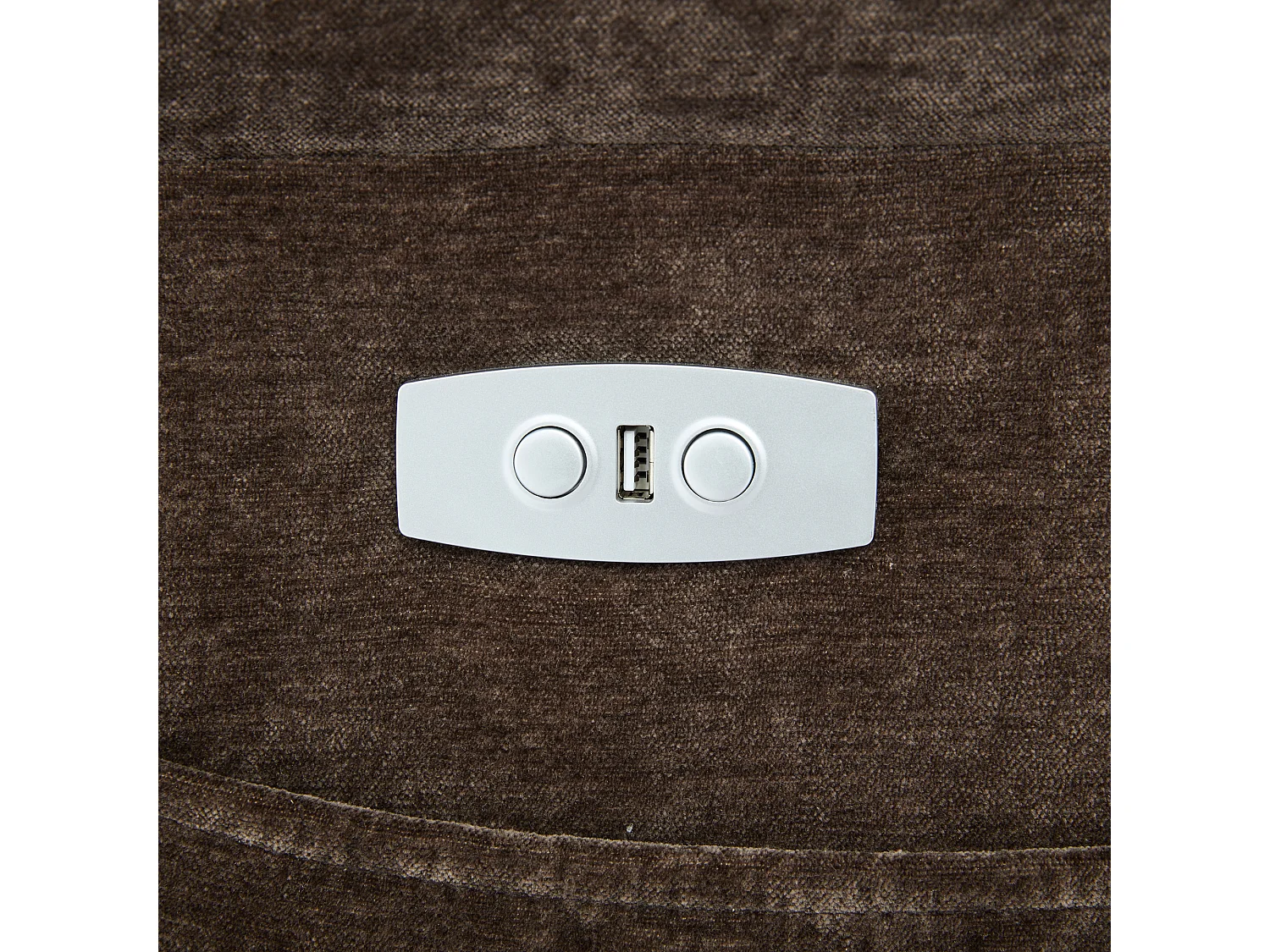 Poltrona massaggiante elettrica regolabile 95x94x107cm - Funzioni massaggio e riscaldamento - Tasche laterali - Portabicchieri e porte USB - Marrone