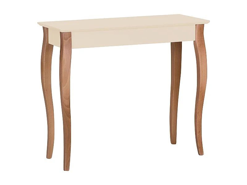 Kleiner Konsolentisch 85 x 35 cm Lillo Perlweiß