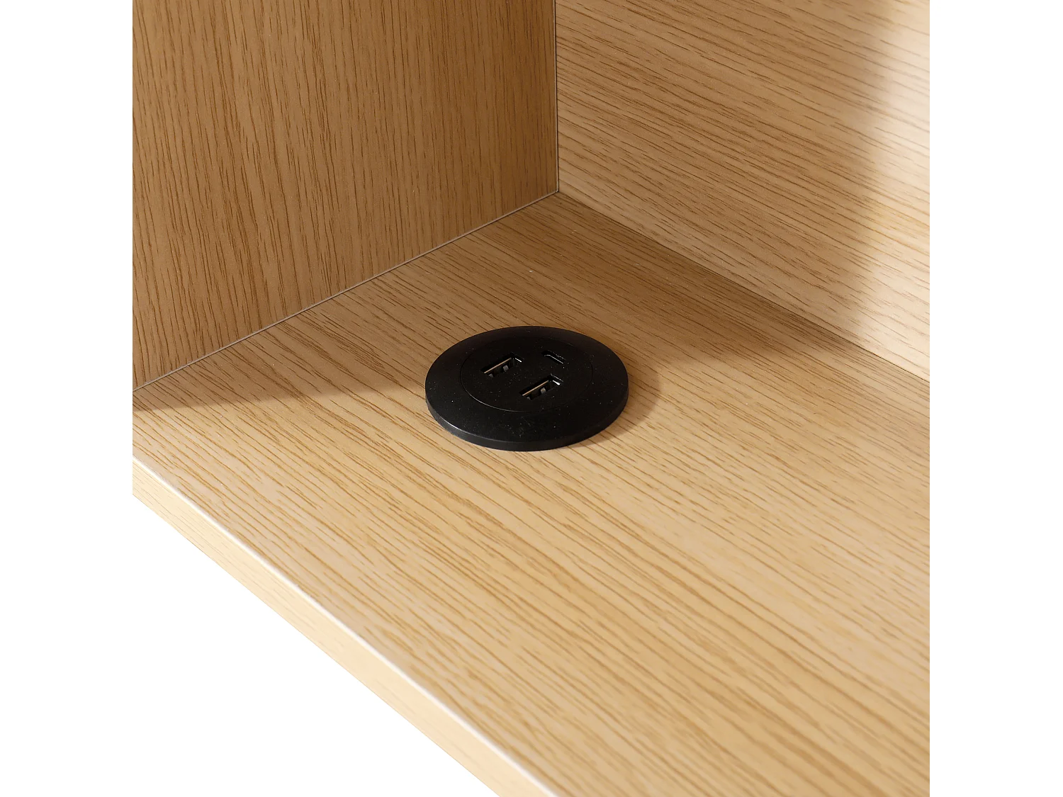 Canapé-lit coffre rembourré 90x200cm - Avec LED et port USB - Avec compartiments de rangement - Tissu velours - Gris (Matelas non inclus)