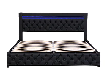Bed 140x190cm - Zwart