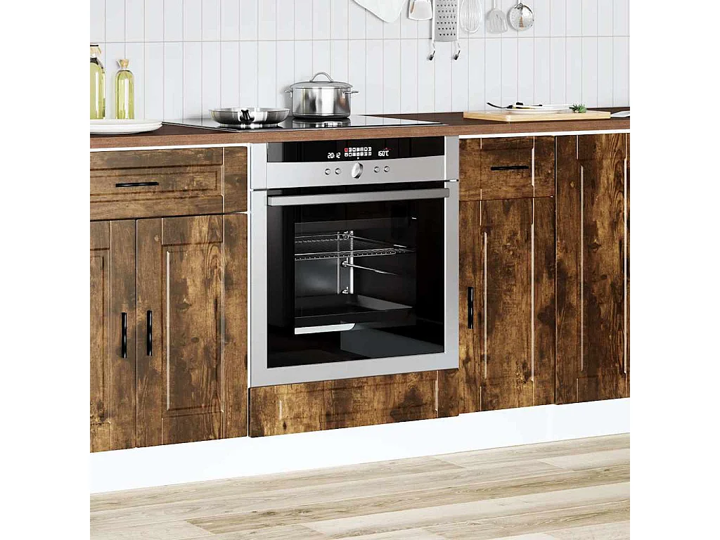 Meuble four chêne fumé bois d'ingénierie