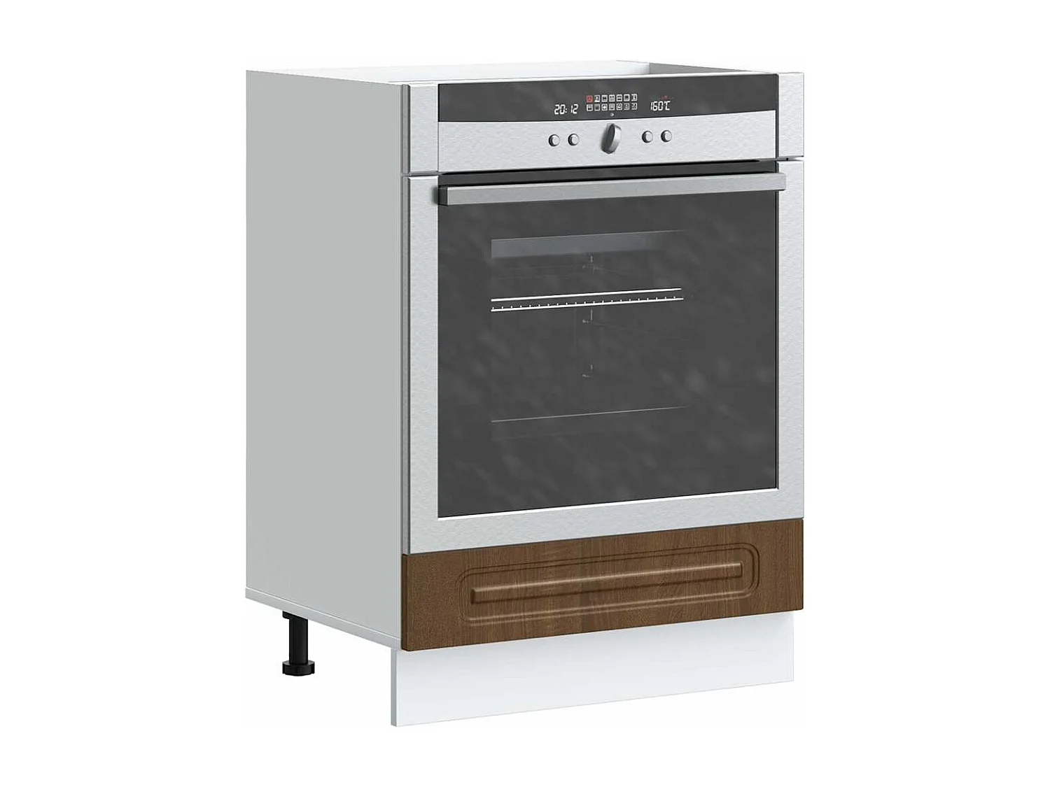 Meuble four chêne marron bois d'ingénierie