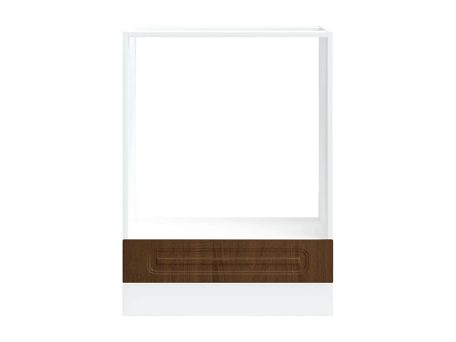 Meuble four chêne marron bois d'ingénierie