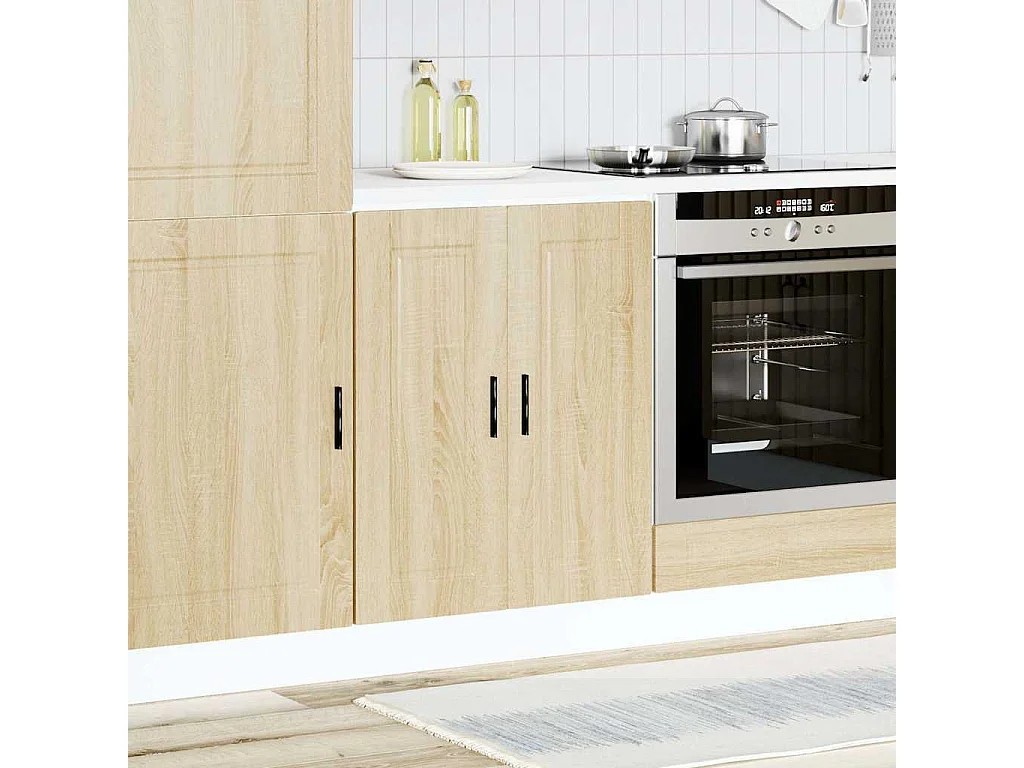 Meuble de cuisine chêne sonoma bois d'ingénierie