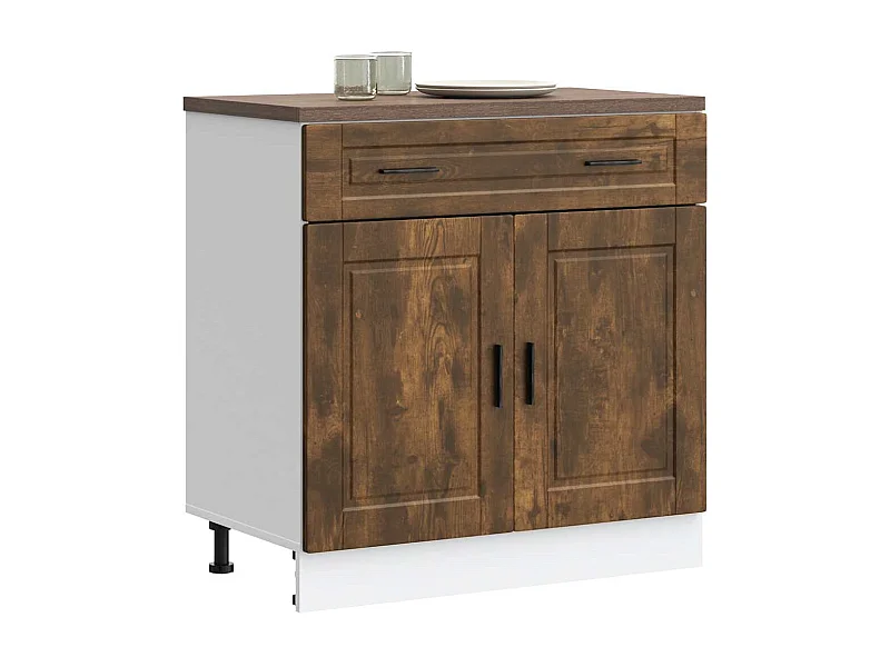 Meuble de cuisine chêne fumé bois d'ingénierie