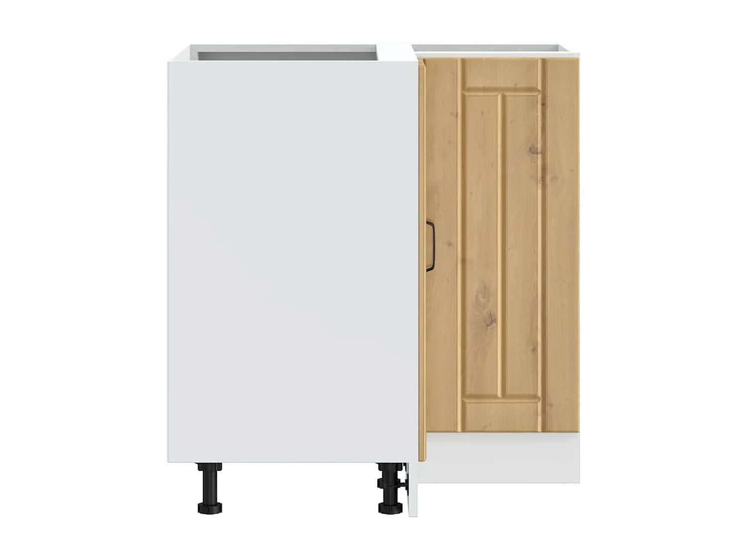 Meuble d'angle de cuisine chêne artisanal