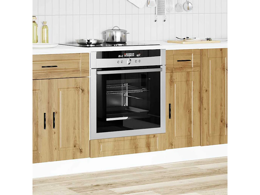 Meuble four chêne artisanal bois d'ingénierie