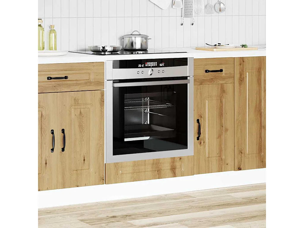 Meuble four chêne artisanal bois d'ingénierie