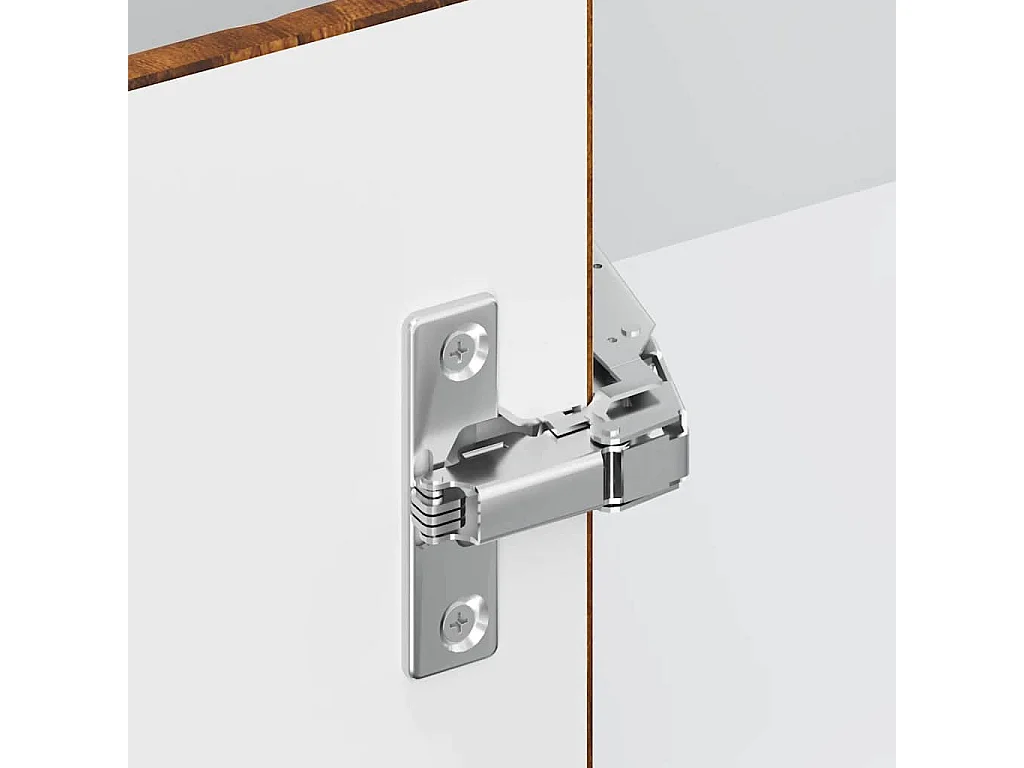 Meuble murale d'angle de cuisine chêne fumé