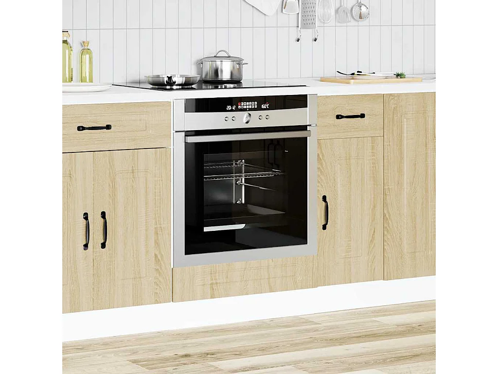 Meuble four chêne sonoma bois d'ingénierie