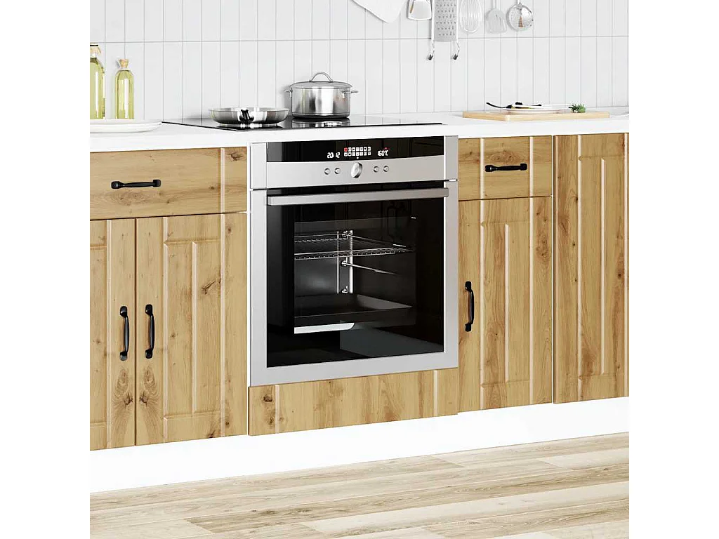 Meuble de four chêne artisanal bois ingénierie