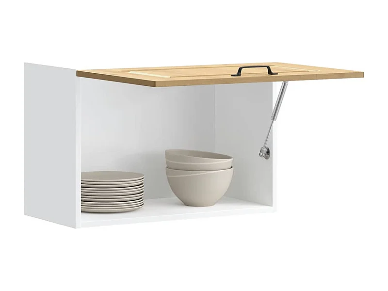 Meuble murale cuisine chêne artisanal bois d'ingénierie