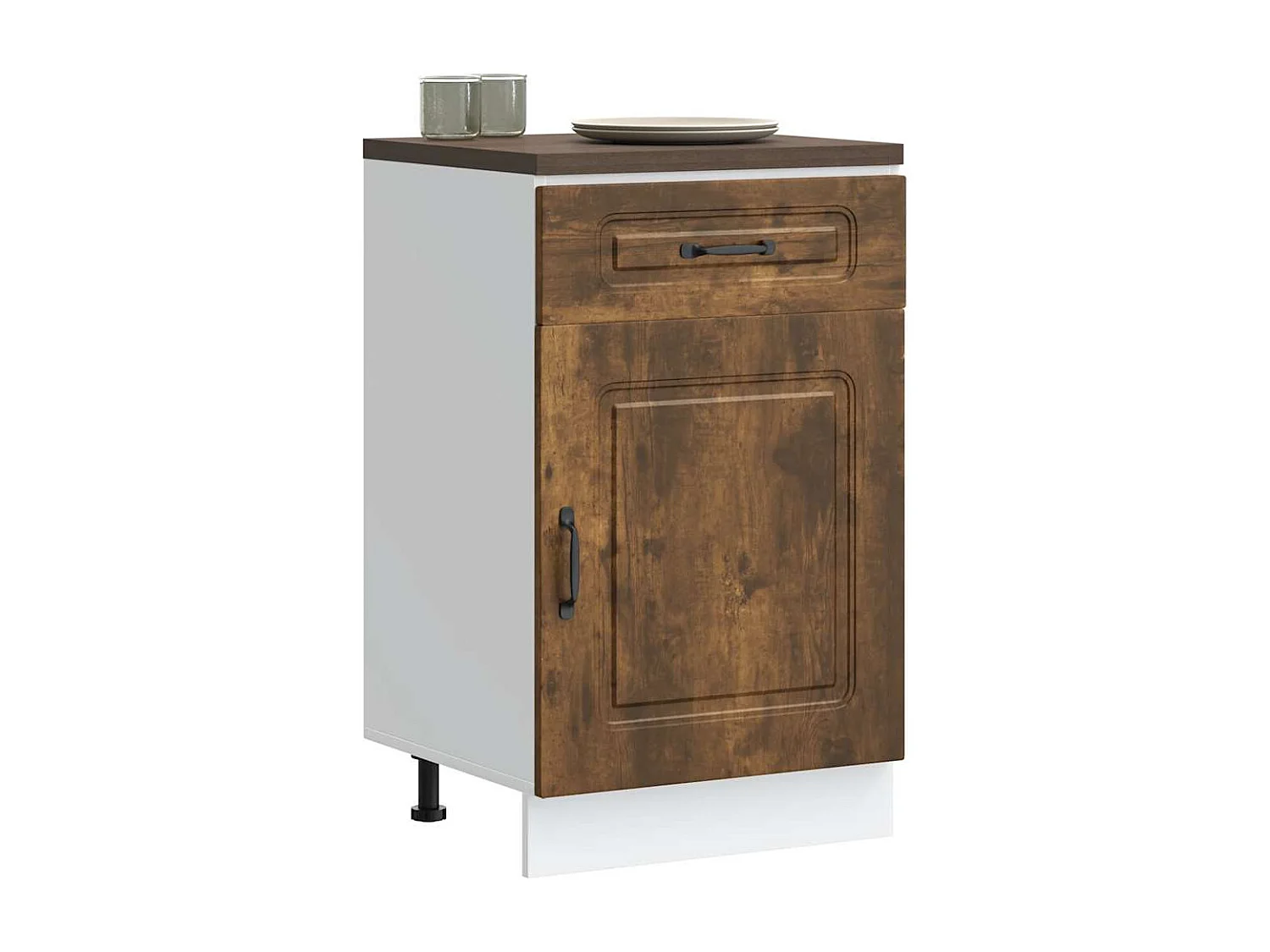 Meuble de cuisine chêne fumé bois d'ingénierie