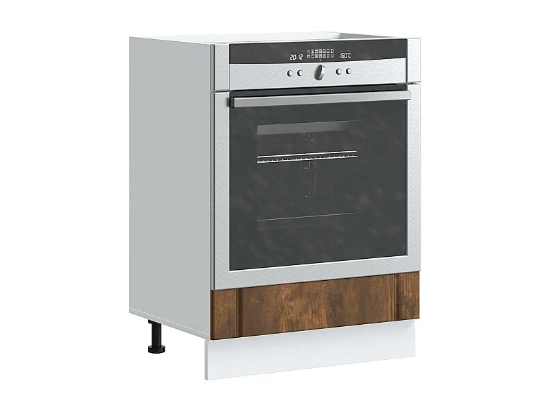 Meuble de four chêne fumé bois d'ingénierie