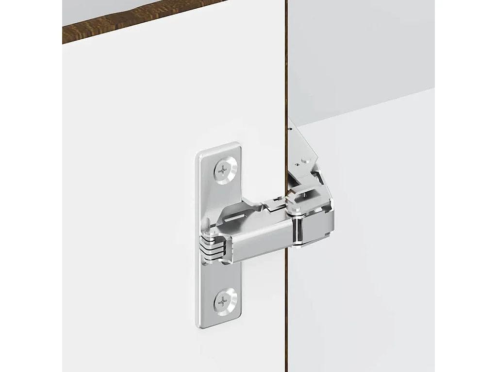 Meuble d'angle murale de cuisine chêne marron