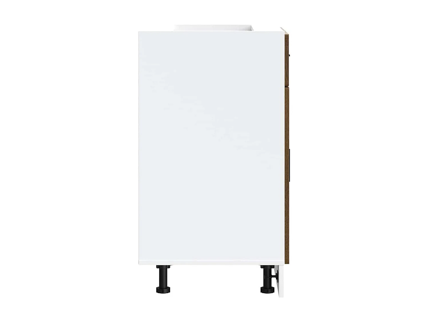 Meuble de cuisine chêne marron bois d'ingénierie